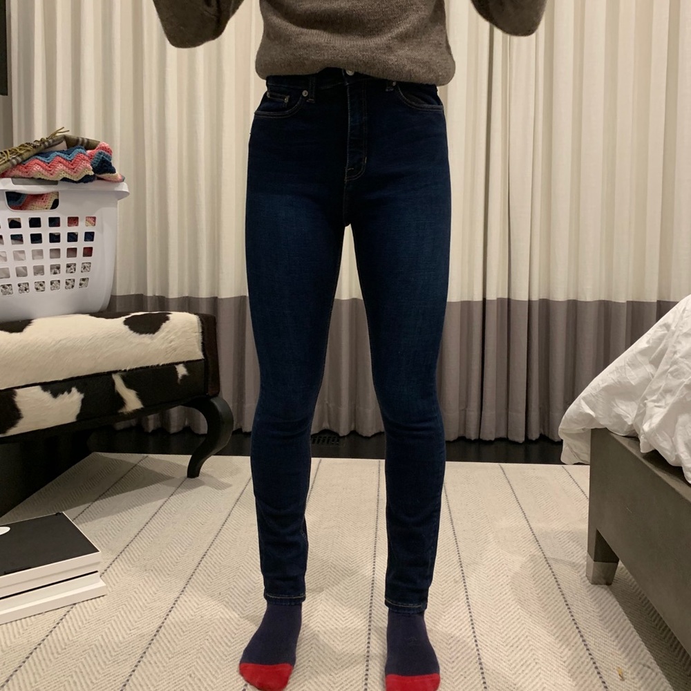 Zara high-rise skinny jeans